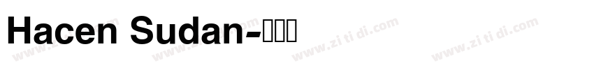 Hacen Sudan字体转换